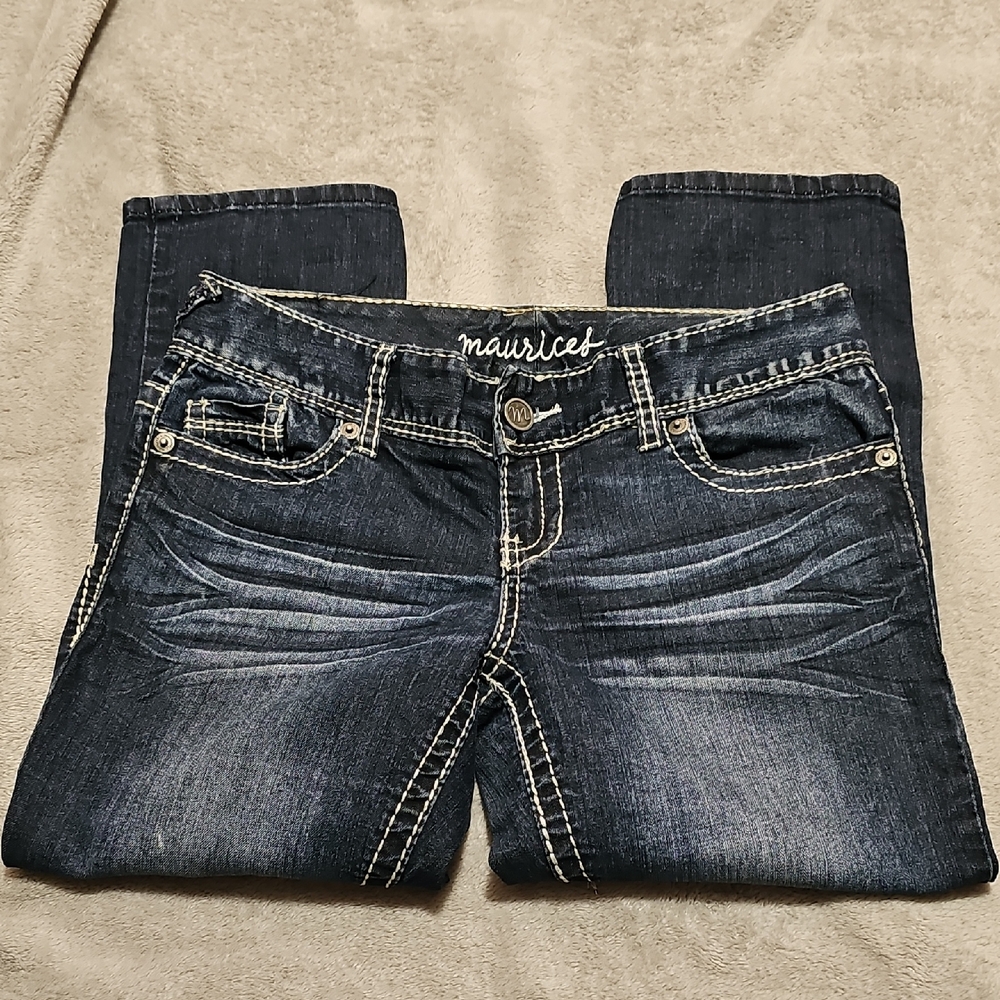 Maurices Women's Indigo Skinny CAPRI Jeans